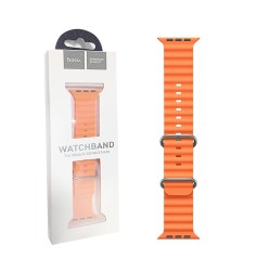 Hoco Double Buckle Silicone Bracelet for iWatch WA12 Original Series Marine (38/40/41mm) Orange Hoco Double Buckle Silicone Bracelet for iWatch WA12 Original Series Marine (38/40/41mm) Orange